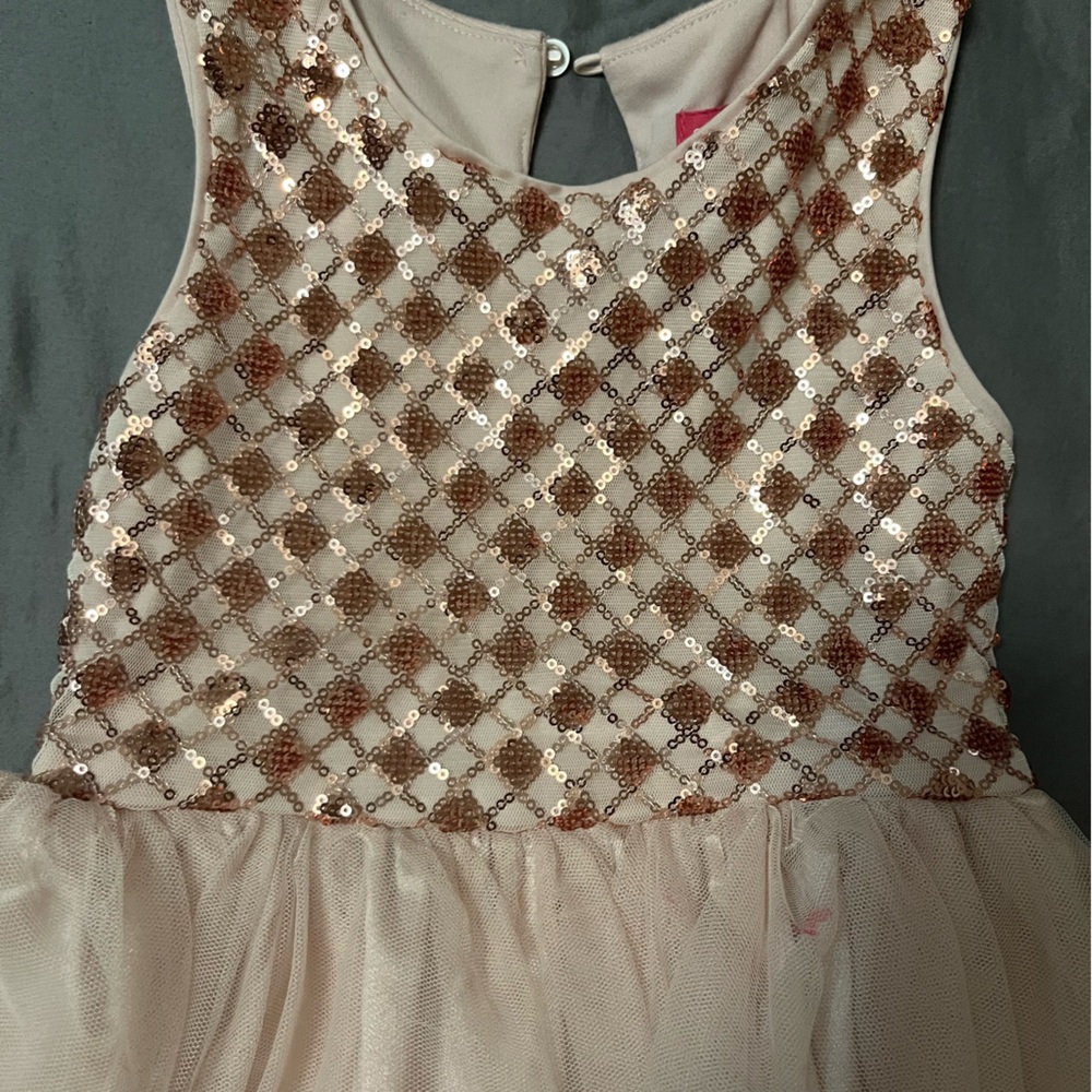 Zunie Rose Gold Sequin Dress